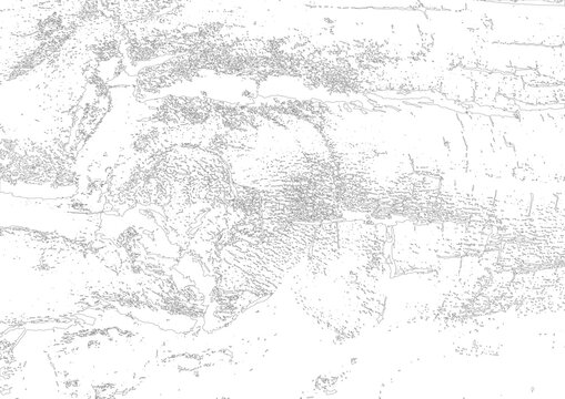 Weathered natural stone and rock surface texture converted into detailed architectural line art, featuring irregular layered forms, rough mineral patterns and organic geological details for landscape 