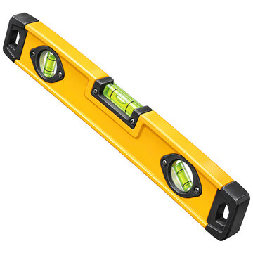 spirit level isolated on white background