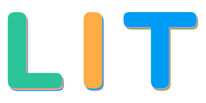Word png lit text typography font