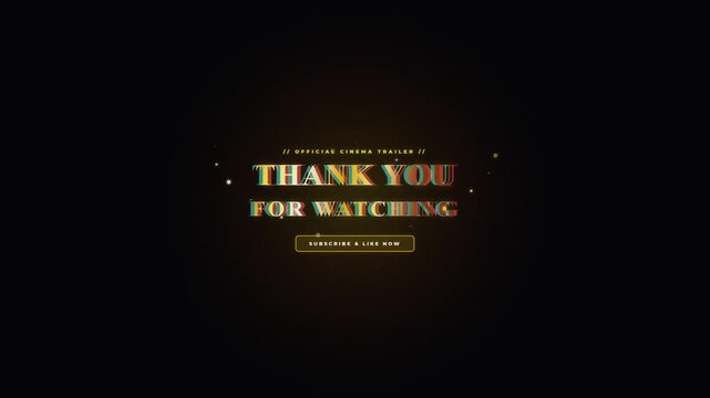 Cinematic Thank You For Watching Motion Render Ending Screen with Golden Glow Background and Call to Action PRO_motion-render-1791124147366