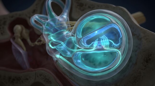 Abstract glowing human embryo in a womb, representing early stages of life and scientific research.