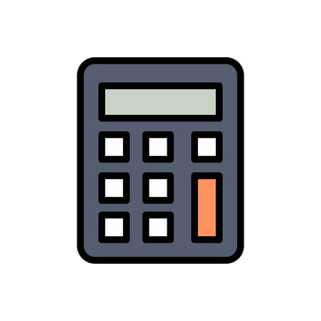 Minimalist digital calculator icon representing accounting and finance