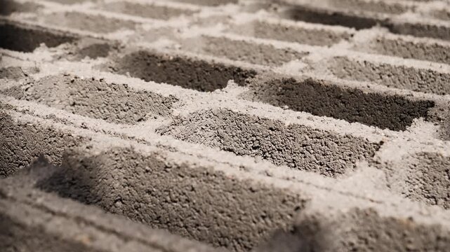 Skid of Concrete Bricks, Close Up