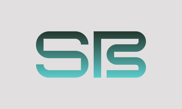 SB initials monogram letter text alphabet logo design
