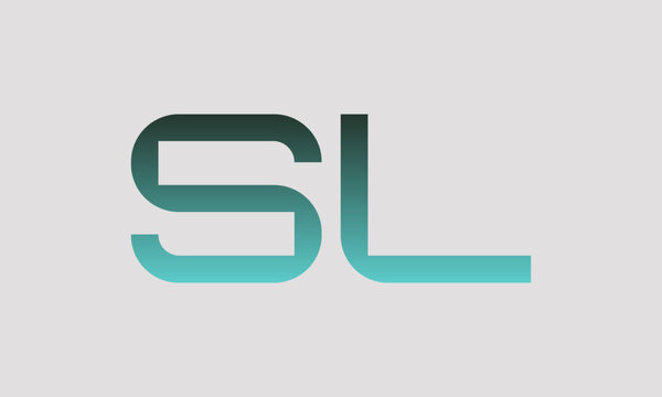 SL initials monogram letter text alphabet logo design