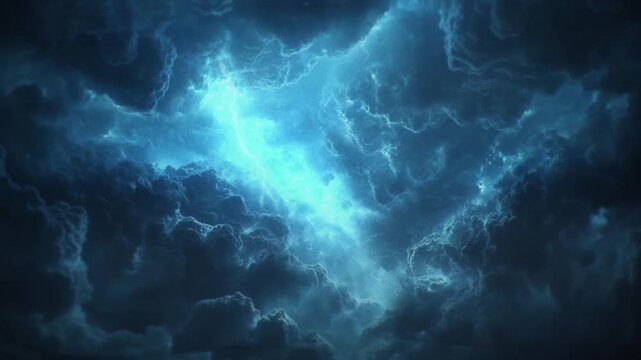雲の中の稲妻