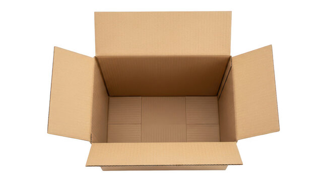 Empty cardboard shipping box