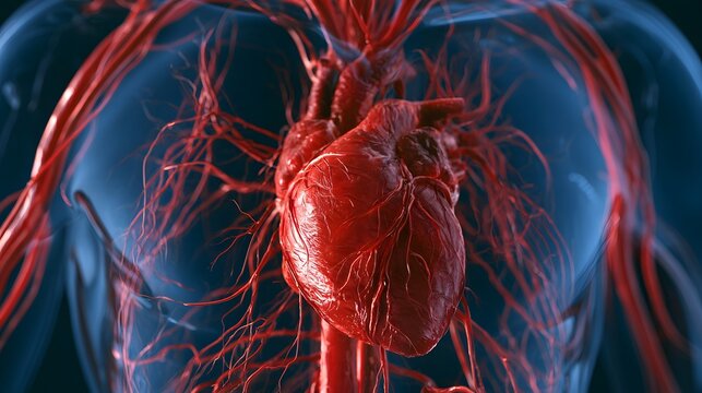 Human heart and circulatory system