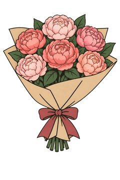 bouquet of peonies
