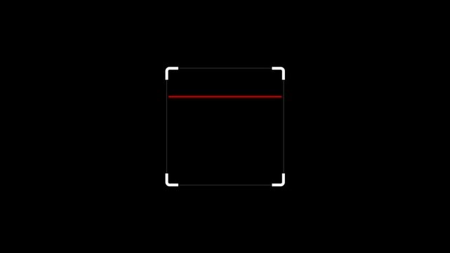 Scan QR Code and Barcode Icon Animation on Transparent Background with Alpha Channel, Scanning Frame, Digital Identification, Online Payment, E-Commerce and Contactless Transaction, 4K