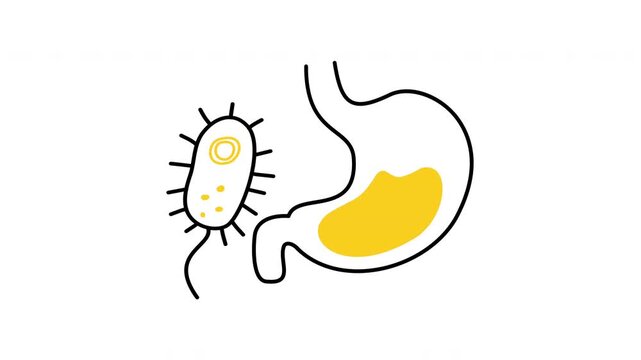 Campylobacter jejuni Icon Bacteria or germ medical
