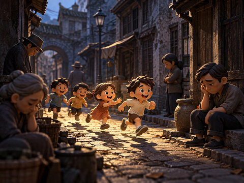 Childhood holds a certain joy precisely not yet faced the realities of adulthood