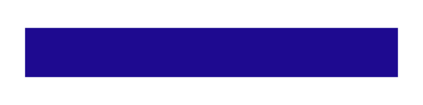 solid dark blue horizontal rectangular shape isolated on a white background