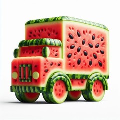 Fototapeta premium Truck Made With Watermelon 
