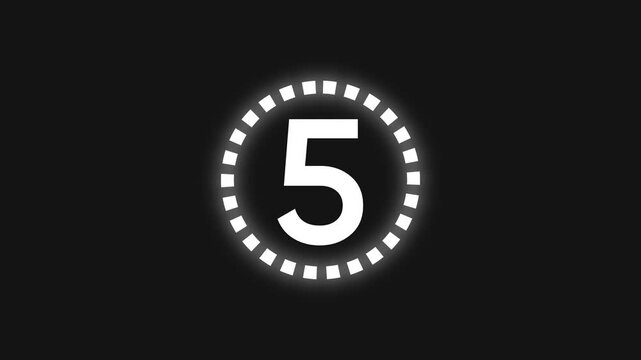 universal film leader, counting down from 10, with space for text