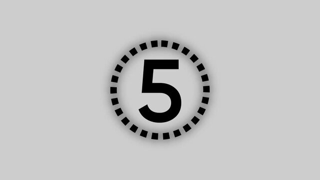 universal film leader, counting down from 10, with space for text