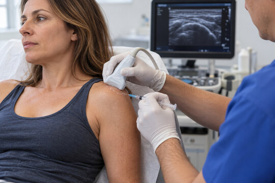 Ultrasound Guided Shoulder Injection for Rotator Cuff and Bursitis Treatment