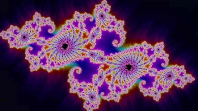 Psychedelic Thermal Fractal Animation Loop