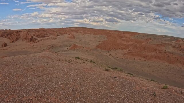 Beautiful landscape of Flaming Cliffs, Mongolia