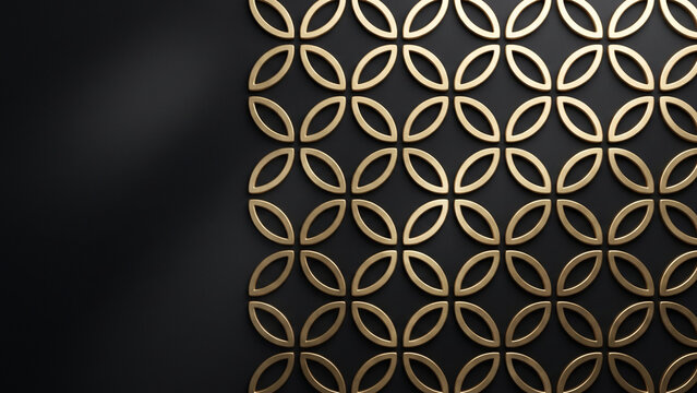 Batik kawung gold