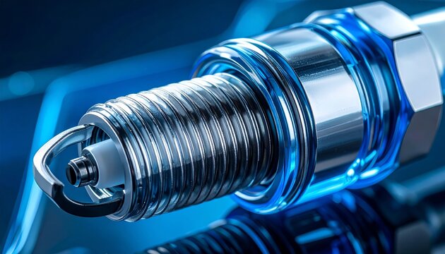 close up of a spark plug