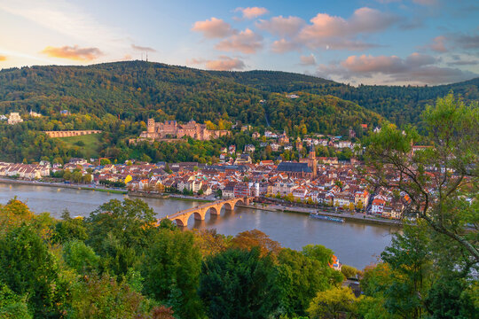 Panoramic view of Heidelberg, Germany