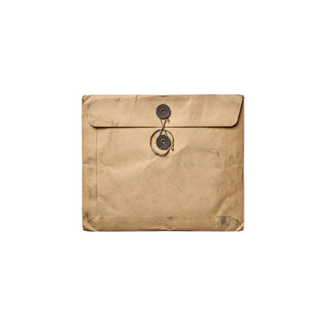 Vintage String and Button Tie Envelope