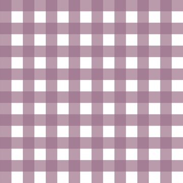 Clean‑Flat‑Multi‑Shade‑Dusty‑Lavender‑Gingham‑Seamless‑Pattern, Muted‑Purple‑and‑White‑Check‑Grid‑Repeat‑Design
