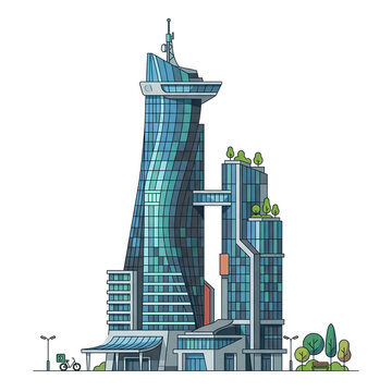 vector illustration of a building