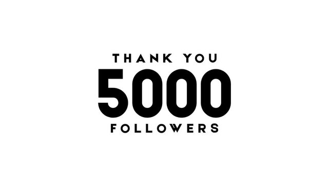 Thank You 5000 Followers Milestone Celebration Video
