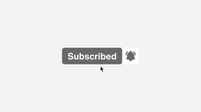 Subscribed Button and Notification Bell Animation