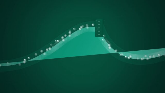 Digital Data Wave Graph Abstract Animation.
