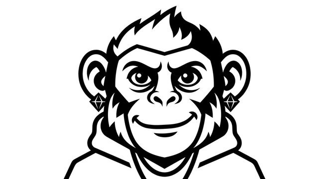 Original monkey face character