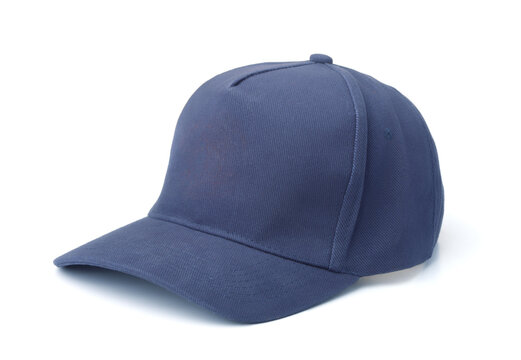 Blank dark blue cotton baseball cap