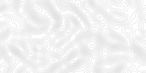 Minimalist monochrome topographic map pattern with organic contour lines topography elevation seamless abstract monochrome geometry cartography landscape background geographic structure © m
