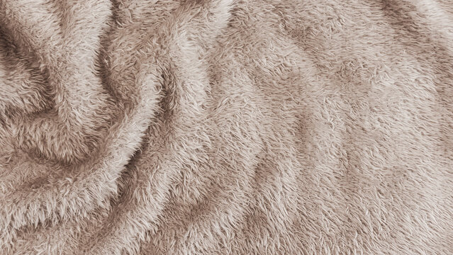 Fluffy fur blanket texture background