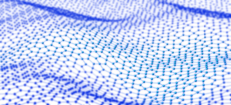Cairo pattern wave abstract blue isolated
