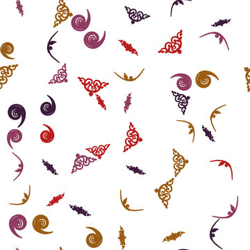 Decorative ornamental elements pattern