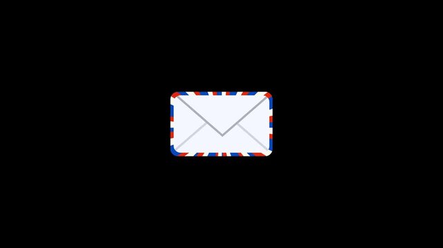 varied incoming message envelope animations