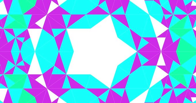 Aperiodic Penrose Tiling Quantum Cybernetic Rhombus Tessellation Motion Background - 4k 60 fps infinite loop