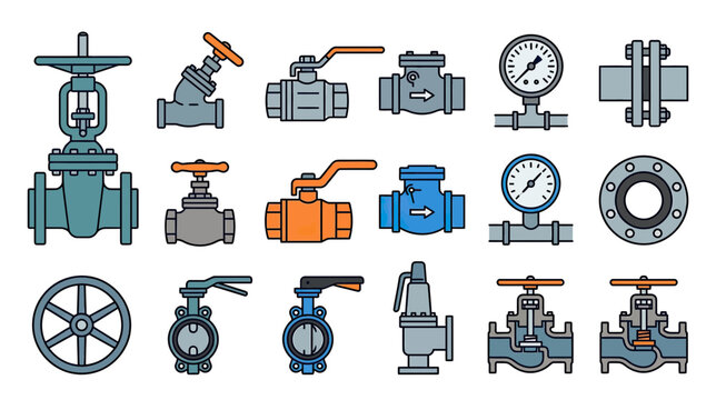Industrial Valves and Gauges Collection