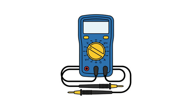 Digital Multimeter Vector Illustration