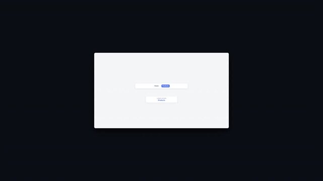 Minimalist user interface mockup with white login dialog box on dark background for web design presentation