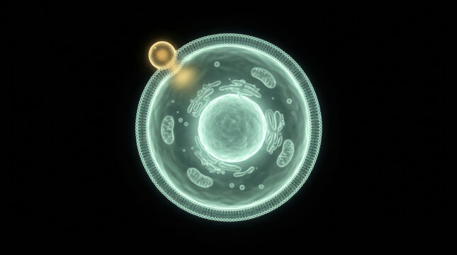 Cell membrane nucleus organelle biology vaccine research microscopic science medical