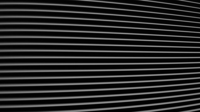 Abstract Monochrome Background Featuring Sleek Parallel Horizontal Lines With Subtle Curvature Creating A Modern Minimalist Geometric Pattern Design
