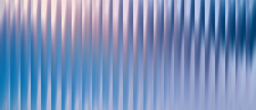 Vertical blue and soft pink gradient stripes with blurred light reflections and texture