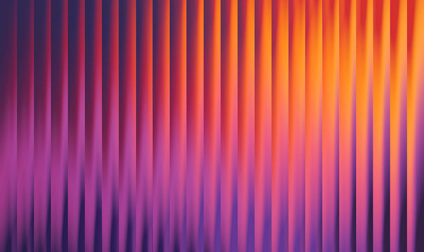 Abstract background, with vertical stripes, in gradient shades, of purple, pink, and orange