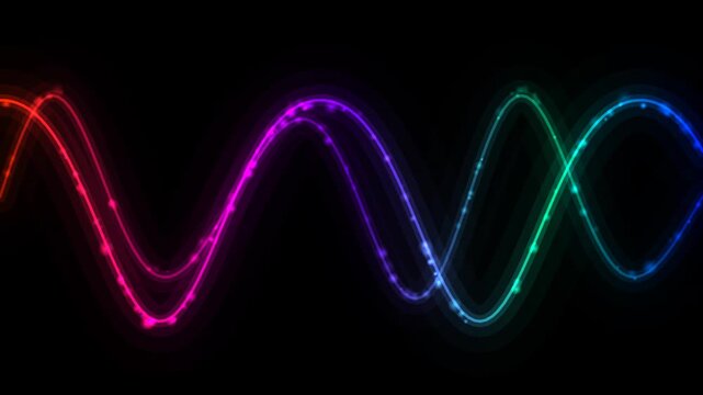 Abstract Superluminal Chromatic Wave Matrix Seamless Motion Loop 4K