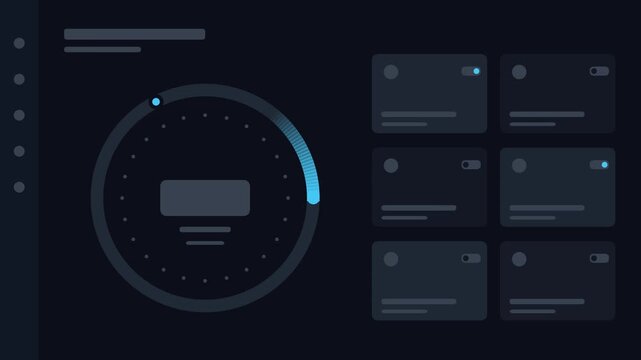Loading Skeleton Animation on Dark Background