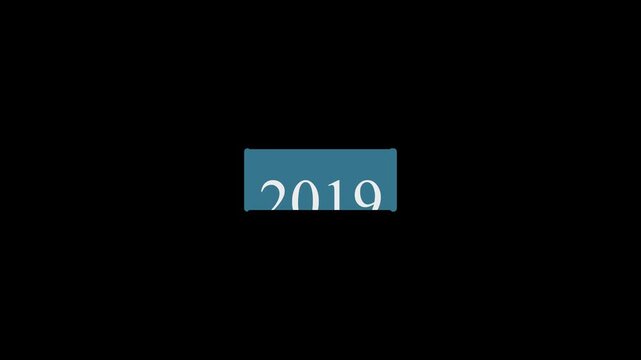 Year Scrolling from 2010 to 2023 on Black Background. Countdown Date Roller, Seamless Looping Motion Graphic , History, Technology, New Year scroll and Business 4k video.